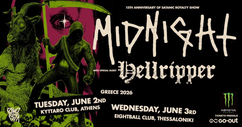 Live Review: Midnight & Hellripper Live in Athens ~ June 2nd, 2026